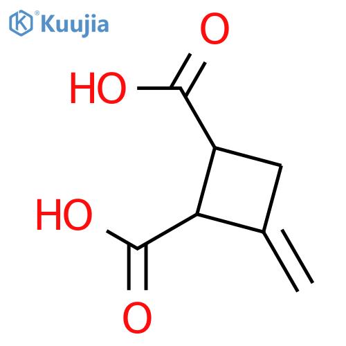 1,2-Cyclobutanedicarboxylic acid, 3-methylene- structure