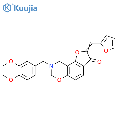 (4Z)-12-(3,4-dimethoxyphenyl)methyl-4-(furan-2-yl)methylidene-3,10-dioxa-12-azatricyclo7.4.0.0^{2,6}trideca-1,6,8-trien-5-one structure