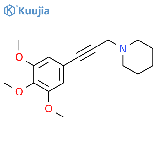 Piperidine, 1-[3-(3,4,5-trimethoxyphenyl)-2-propynyl]- structure