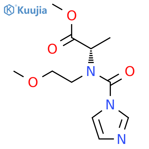Alanine, N-(1H-imidazol-1-ylcarbonyl)-N-(2-methoxyethyl)-, methyl ester structure