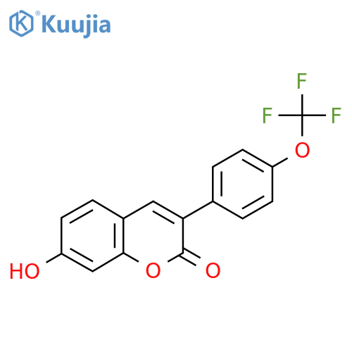 7-Hydroxy-3-4-(trifluoromethoxy)phenyl-2H-chromen-2-one structure
