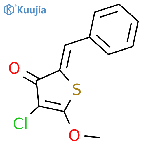 3(2H)-Thiophenone, 4-chloro-5-methoxy-2-(phenylmethylene)- structure