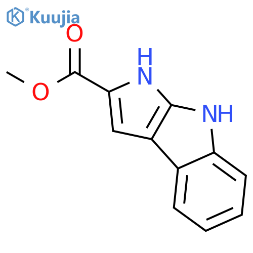 Pyrrolo[2,3-b]indole-2-carboxylic acid, 1,8-dihydro-, methyl ester structure