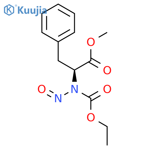 L-Phenylalanine, N-(ethoxycarbonyl)-N-nitroso-, methyl ester structure