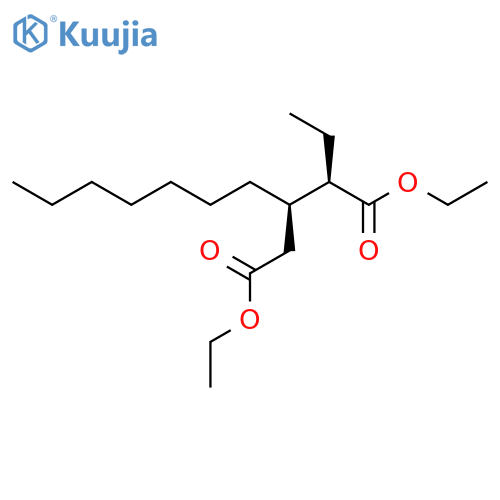 Pentanedioic acid, 2-ethyl-3-heptyl-, diethyl ester, (R*,R*)- structure