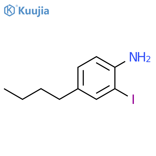 4-butyl-2-iodoaniline structure