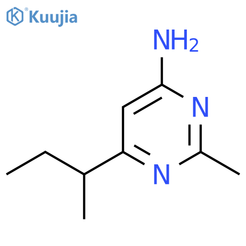 6-(butan-2-yl)-2-methylpyrimidin-4-amine structure