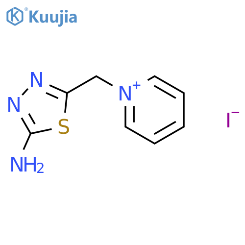 Pyridinium, 1-[(5-amino-1,3,4-thiadiazol-2-yl)methyl]-, iodide structure