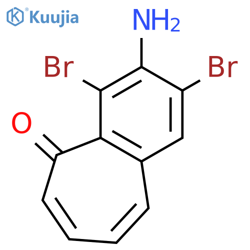 5H-Benzocyclohepten-5-one, 3-amino-2,4-dibromo- structure