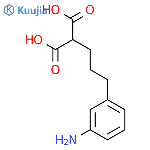 Propanedioic acid, [3-(3-aminophenyl)propyl]- structure