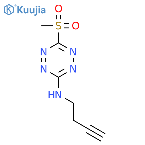 1,2,4,5-Tetrazin-3-amine, N-3-butynyl-6-(methylsulfonyl)- structure