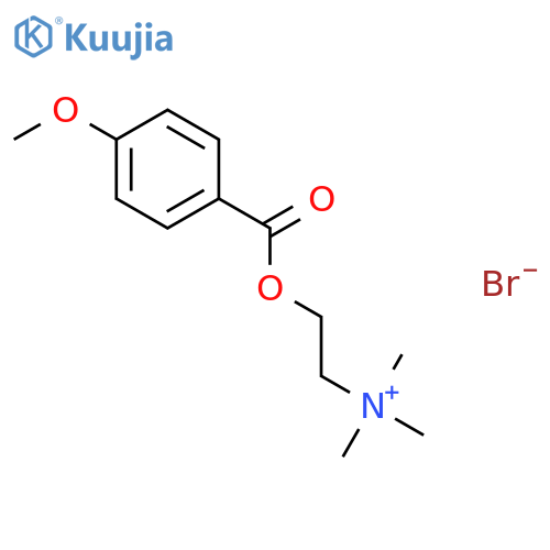 Ethanaminium, 2-[(4-methoxybenzoyl)oxy]-N,N,N-trimethyl-, bromide structure
