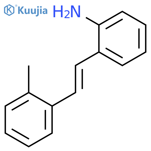 Benzenamine, 2-[2-(2-methylphenyl)ethenyl]- structure