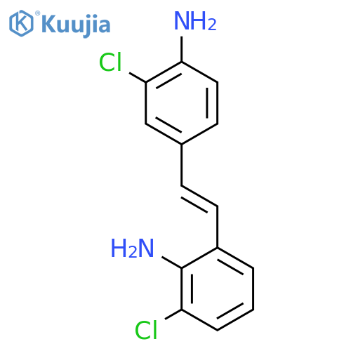 Benzenamine, 4-[2-(2-amino-3-chlorophenyl)ethenyl]-2-chloro- structure