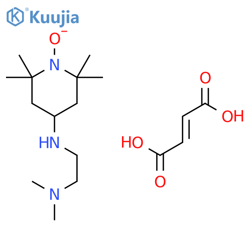 but-2-enedioic acid; N',N'-dimethyl-N-(2,2,6,6-tetramethyl-1-oxido-4-piperidyl)ethane-1,2-diamine structure
