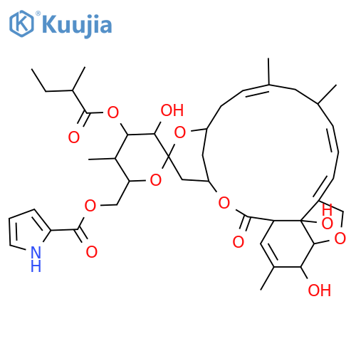 22,23-Dihydroxymilbemycin α1; 26-O-(2-Pyrrolecarbonyloxy), 23-O-(2-methylbutanoyl) structure
