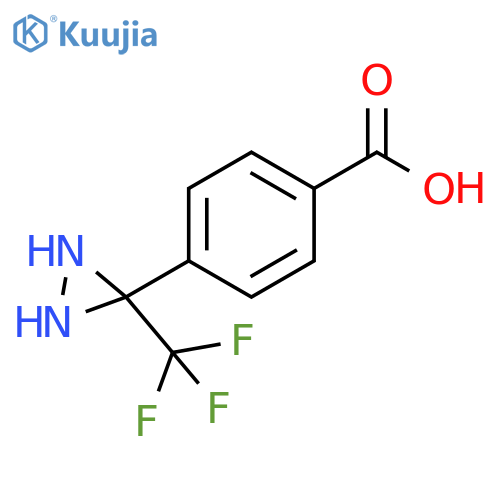 Benzoic acid, 4-[3-(trifluoromethyl)-3-diaziridinyl]- structure