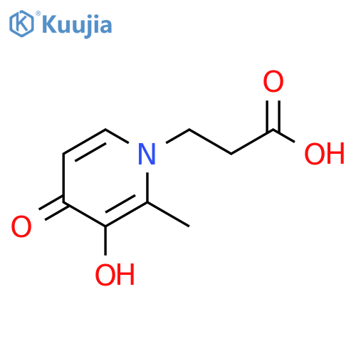 3-(3-hydroxy-2-methyl-4-oxopyridin-1(4H)-yl)propanoic acid structure