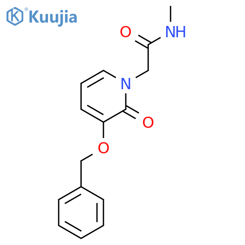 1(2H)-Pyridineacetamide, N-methyl-2-oxo-3-(phenylmethoxy)- structure