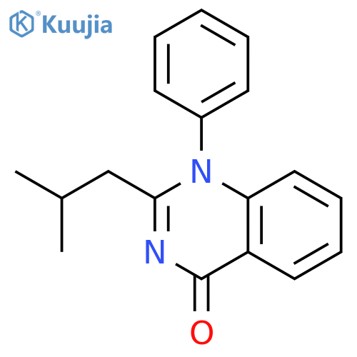 4(1H)-Quinazolinone, 2-(2-methylpropyl)-1-phenyl- structure