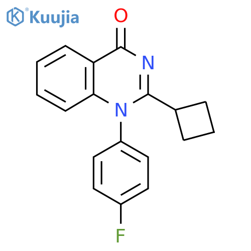 2-Cyclobutyl-1-(4-fluorophenyl)quinazolin-4(1H)-one structure