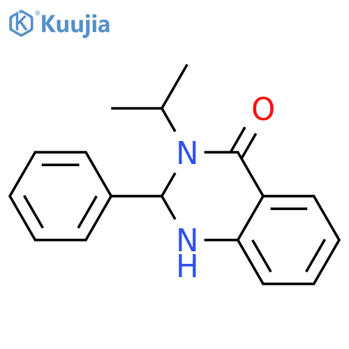 4(1H)-Quinazolinone, 2,3-dihydro-3-(1-methylethyl)-2-phenyl- structure