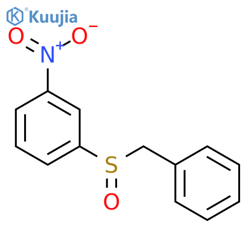 Benzene, 1-nitro-3-[(phenylmethyl)sulfinyl]- structure