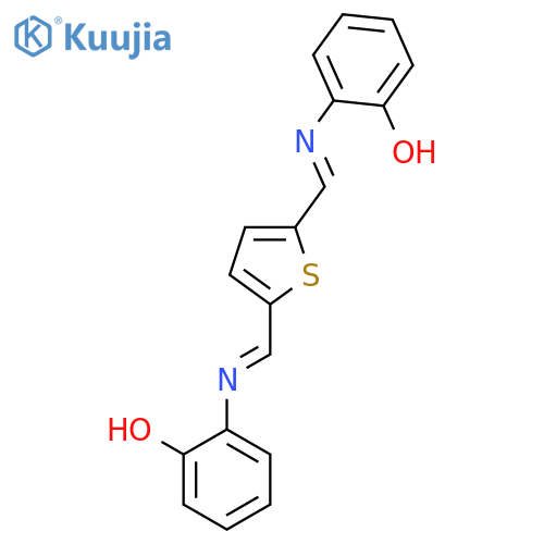 2,2'-2,5-Thiophenediylbis(E)-methylidynenitrilobisphenol structure