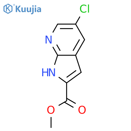 Methyl 5-chloro-1H-pyrrolo[2,3-b]pyridine-2-carboxylate structure