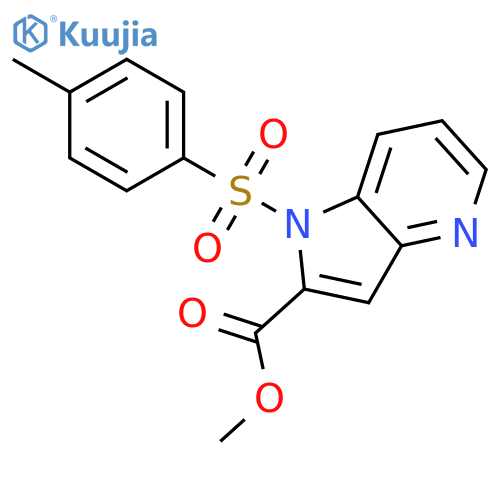 methyl 1-(p-tolylsulfonyl)pyrrolo[3,2-b]pyridine-2-carboxylate structure