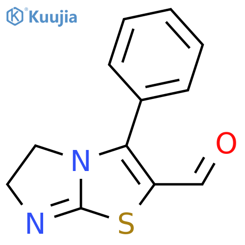 3-phenyl-5H,6H-imidazo[2,1-b][1,3]thiazole-2-carbaldehyde structure