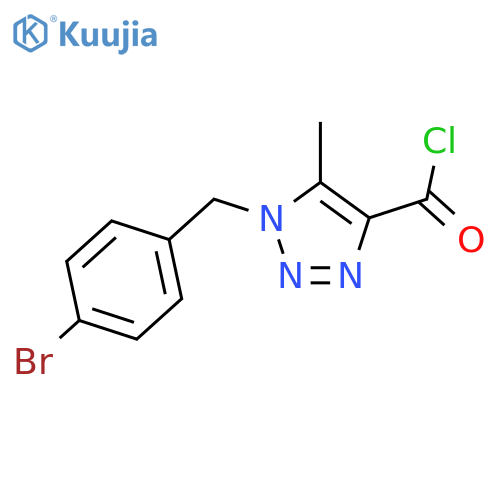 1-(4-Bromobenzyl)-5-methyl-1H-1,2,3-triazole-4-carbonyl chloride structure