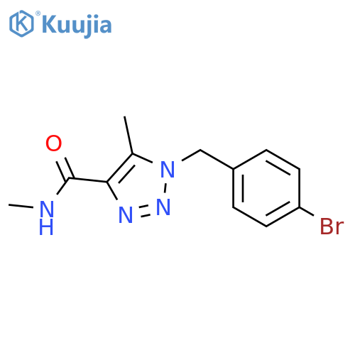 1-(4-Bromobenzyl)-N,5-dimethyl-1H-1,2,3-triazole-4-carboxamide structure