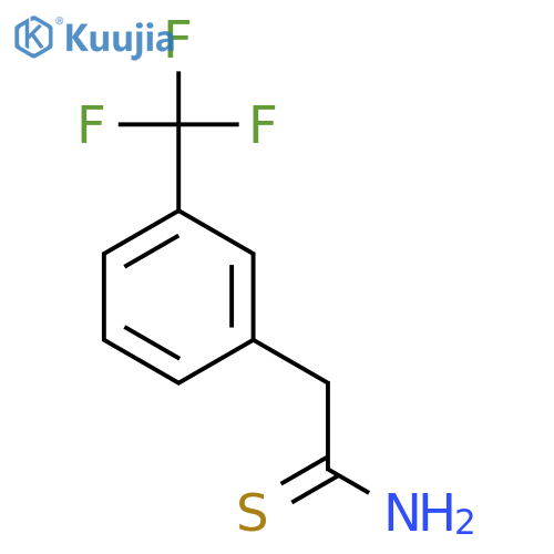 2-3-(Trifluoromethyl)phenylethanethioamide structure