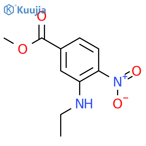 Methyl 3-(ethylamino)-4-nitrobenzoate structure