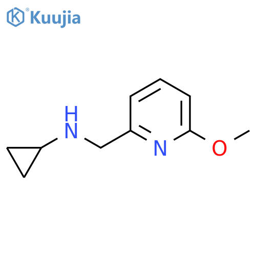 Cyclopropyl-(6-methoxy-pyridin-2-ylmethyl)-amine structure