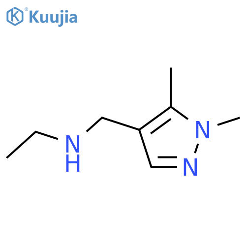 (1,5-dimethyl-1H-pyrazol-4-yl)methyl(ethyl)amine structure
