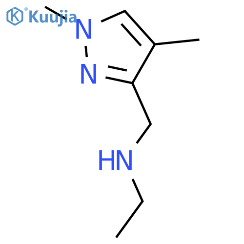 1H-Pyrazole-3-methanamine,N-ethyl-1,4-dimethyl- structure