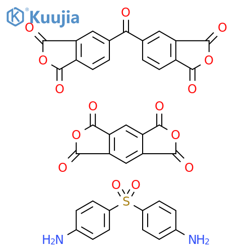 1H,3H-Benzo[1,2-c:4,5-c']difuran-1,3,5,7-tetrone,polymerwith5,5'-carbonylbis[1,3-isobenzofurandione]and4,4'-sulfonylbis[benzenamine] structure