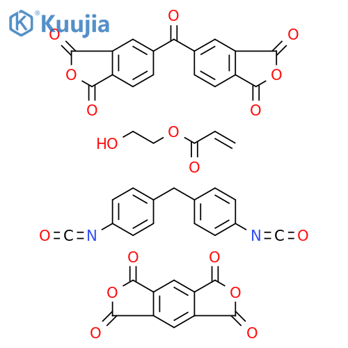 2-Propenoicacid,2-hydroxyethylester,polymerwith1H,3H-benzo[1,2-c:4,5-c']difuran-1,3,5,7-tetrone,5,5'-carbonylbis[1,3-isobenzofurandione]and1,1'-methylenebis[4-isocyanatobenzene] structure