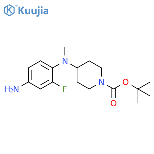 tert-Butyl 4-[(4-amino-2-fluorophenyl)(methyl)amino]piperidine-1-carboxylate structure