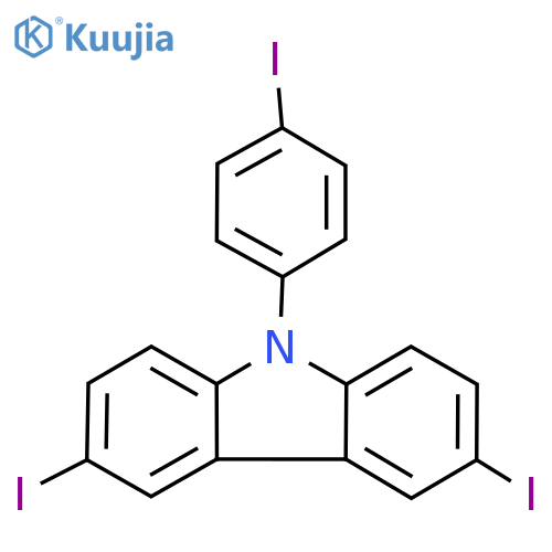 3,6-Diiodo-9-(4-iodophenyl)-9H-carbazole structure