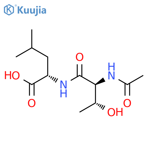L-Leucine, N-(N-acetyl-L-threonyl)- structure