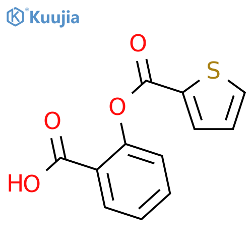 2-Thiophenecarboxylicacid, 2-carboxyphenyl ester structure