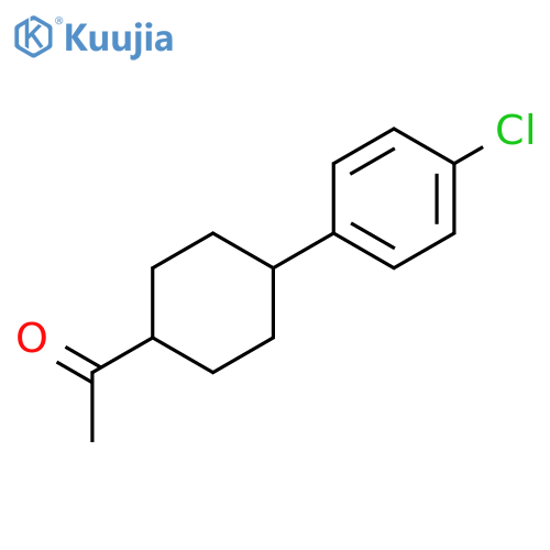 1-(4-(4-Chlorophenyl)cyclohexyl)ethanone structure