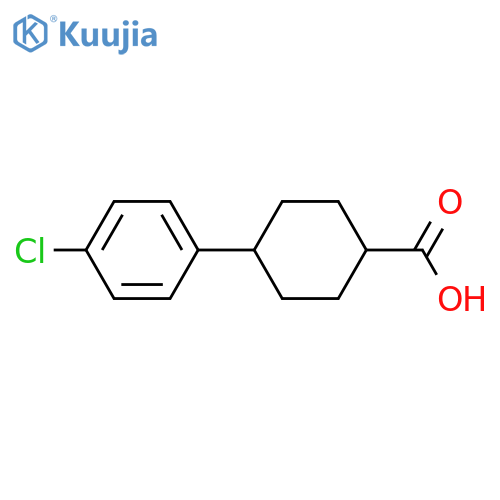 4-(4-Chlorophenyl)cyclohexanecarboxylic acid structure