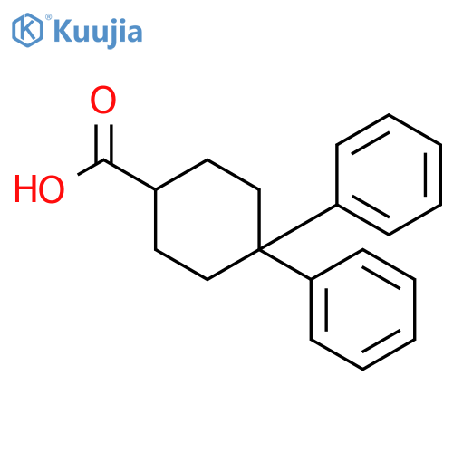 Cyclohexanecarboxylic acid, 4,4-diphenyl- structure