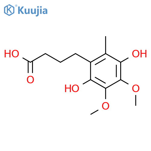 Benzenebutanoic acid, 2,5-dihydroxy-3,4-dimethoxy-6-methyl- structure
