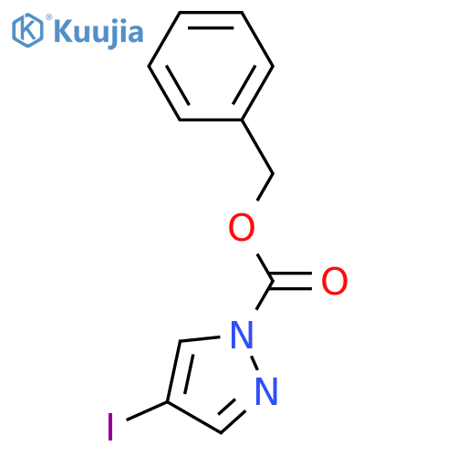 Benzyl 4-iodo-1H-pyrazole-1-carboxylate structure