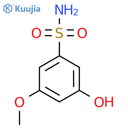 3-Hydroxy-5-methoxybenzenesulfonamide structure